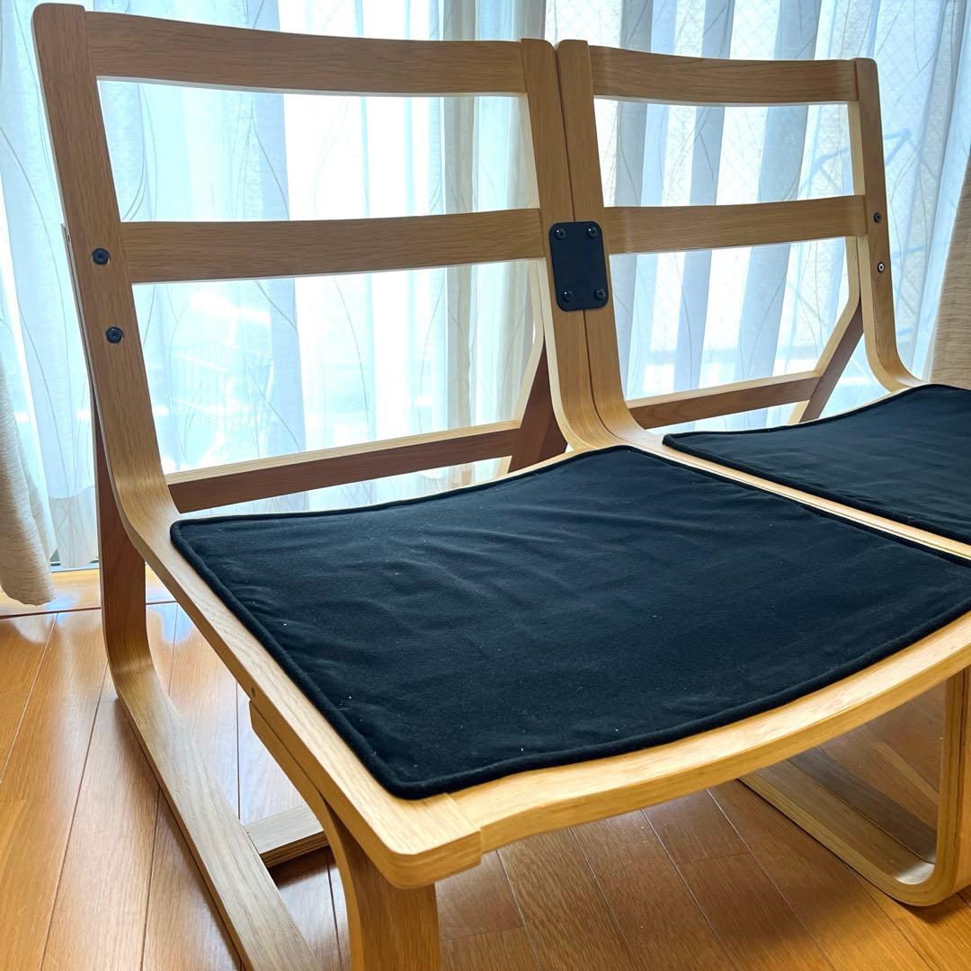 【無印良品】リビングでもダイニングでもつかえるソファチェア（2脚セット）