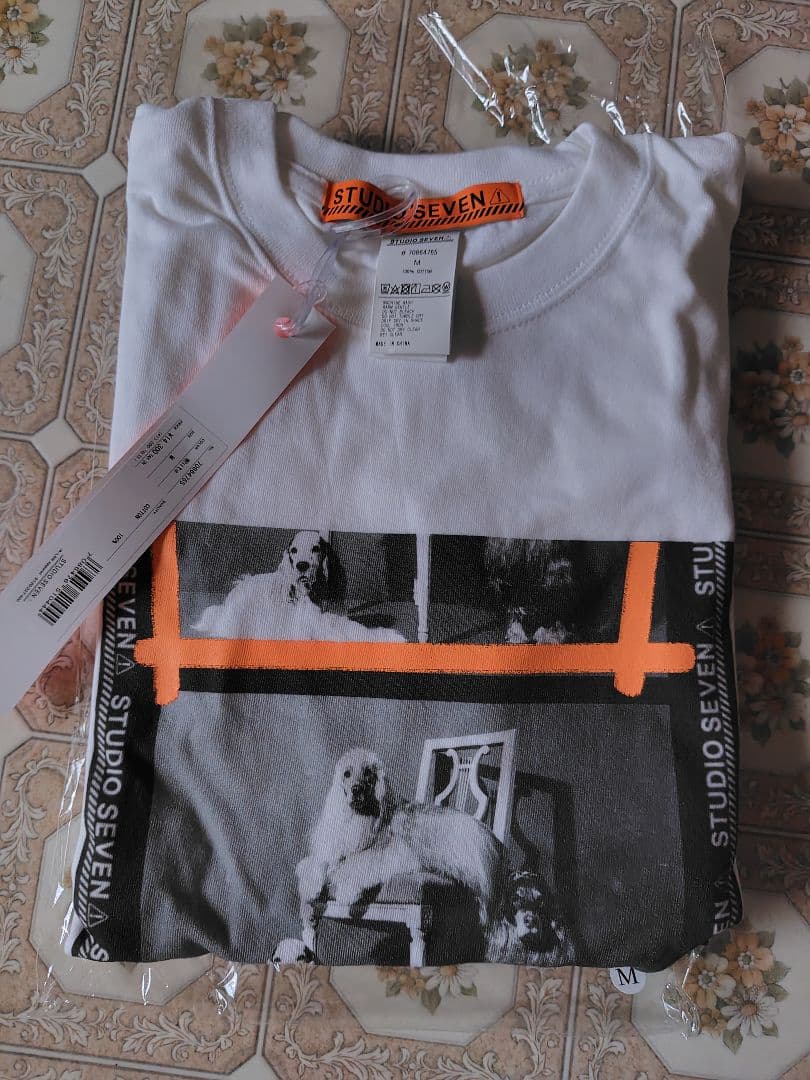 STUDIO SEVEN Dog Photo LS Tee Mサイズ