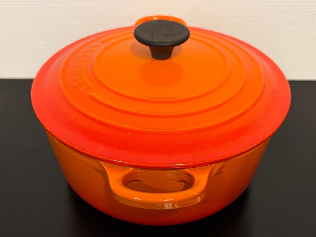 【Le Creuset(ル・クルーゼ)】ココット・ロンド 20 cm オレンジ
