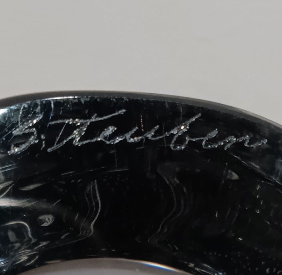 STEUBEN スチューベン ガラス オブジェ ペーパーウェイト くじら