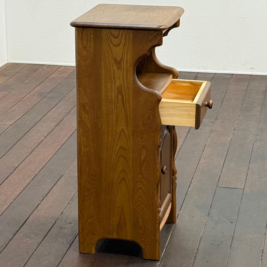 H22K27 カリモク オールドカリモク 電話台 クラシック FAX台 飾り台