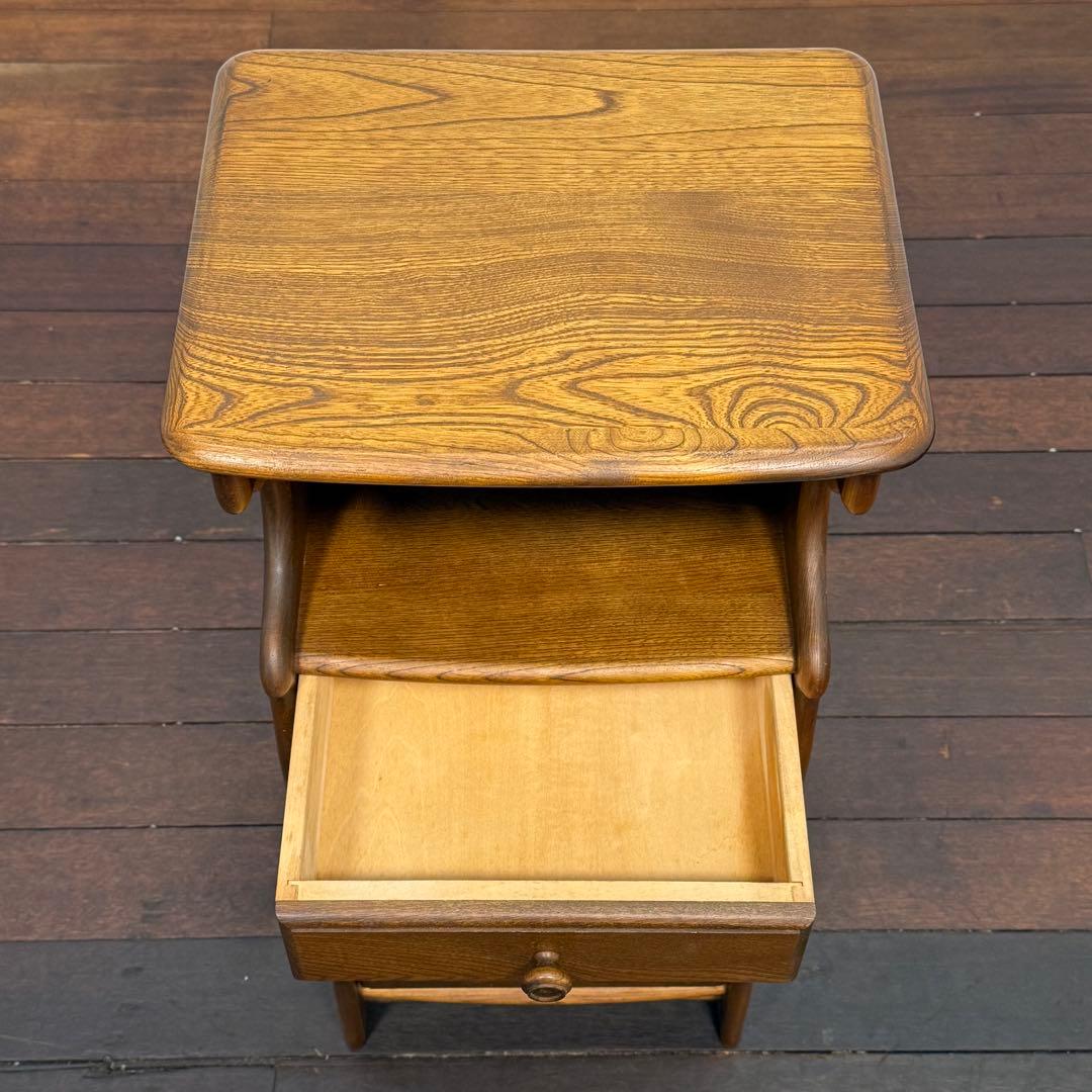 H22K27 カリモク オールドカリモク 電話台 クラシック FAX台 飾り台