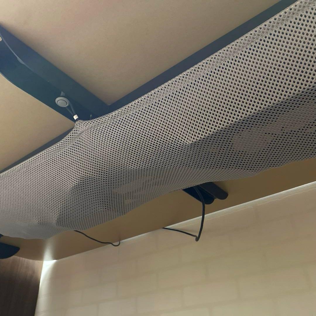 IKEA ベカント 電動昇降式デスク　リノリウムブルー