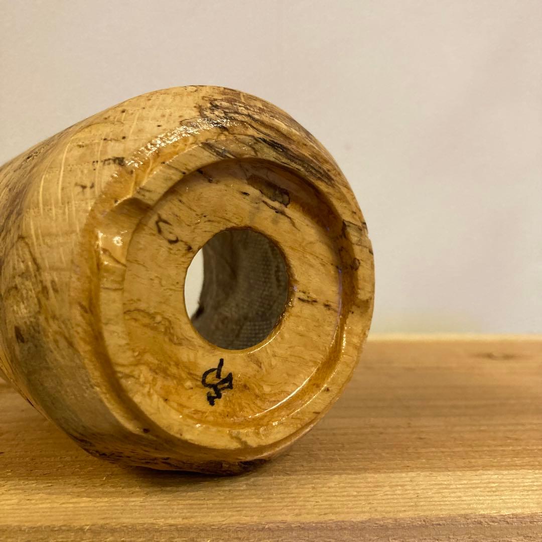 未使用 ichgu カワモトアカジニ 木鉢 植木鉢 鉢