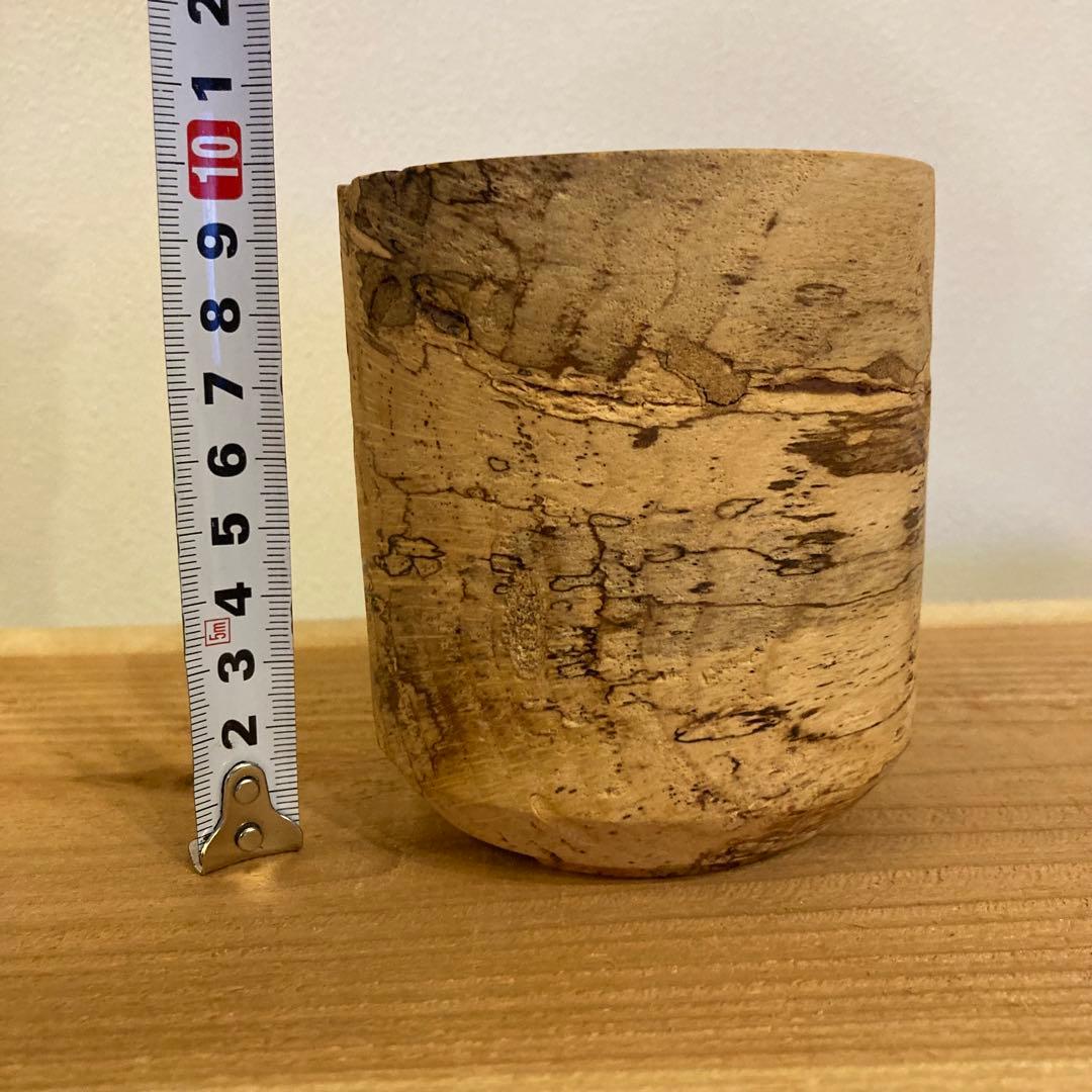 未使用 ichgu カワモトアカジニ 木鉢 植木鉢 鉢