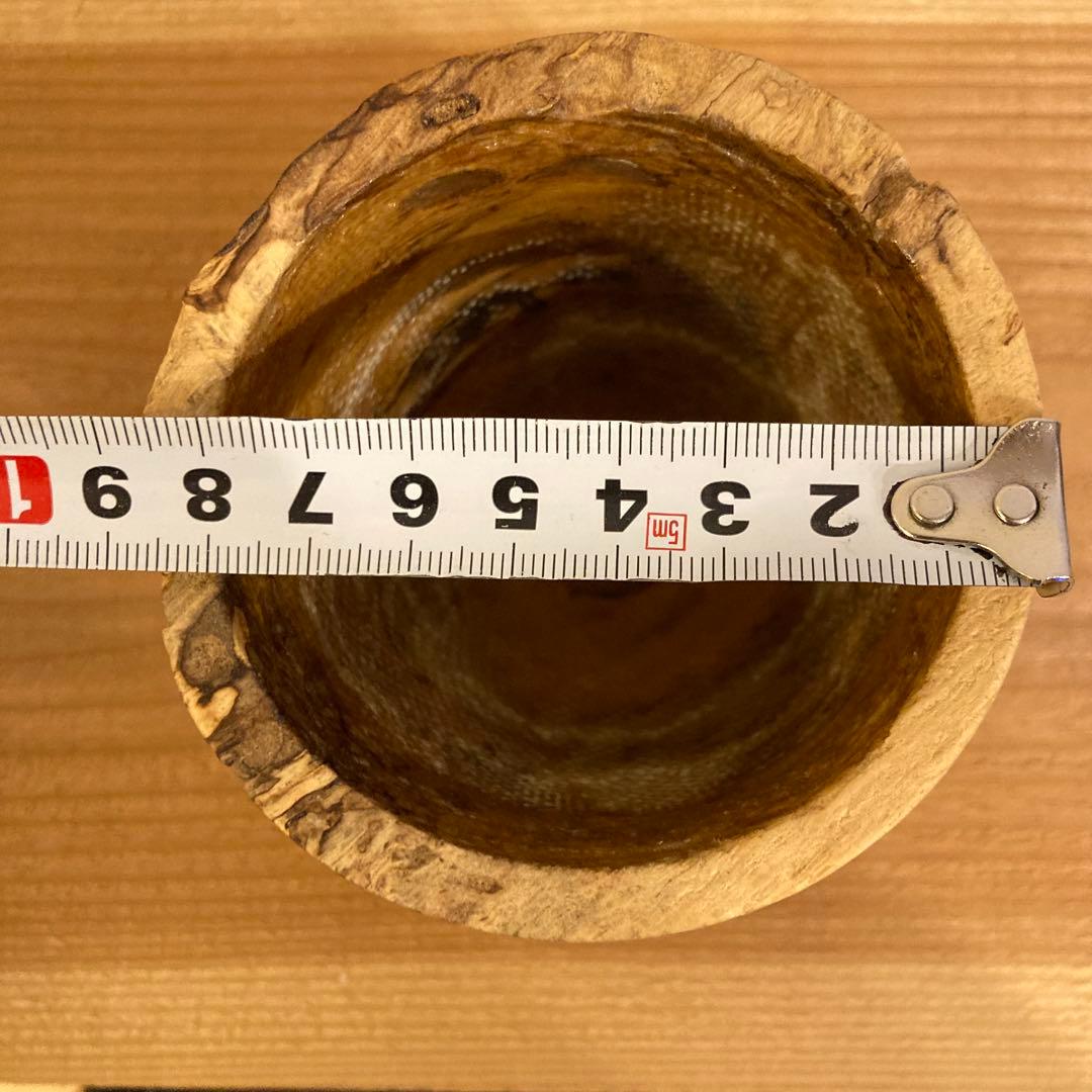 未使用 ichgu カワモトアカジニ 木鉢 植木鉢 鉢