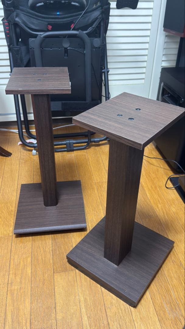 ハヤミ工産　NR-600T スピーカースタンド ダークブラウン