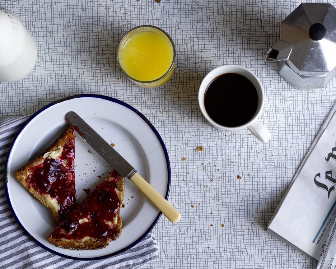 FALCON英国伝統ホーロー食器プレート3枚セット【ホワイトwithブルーリム】