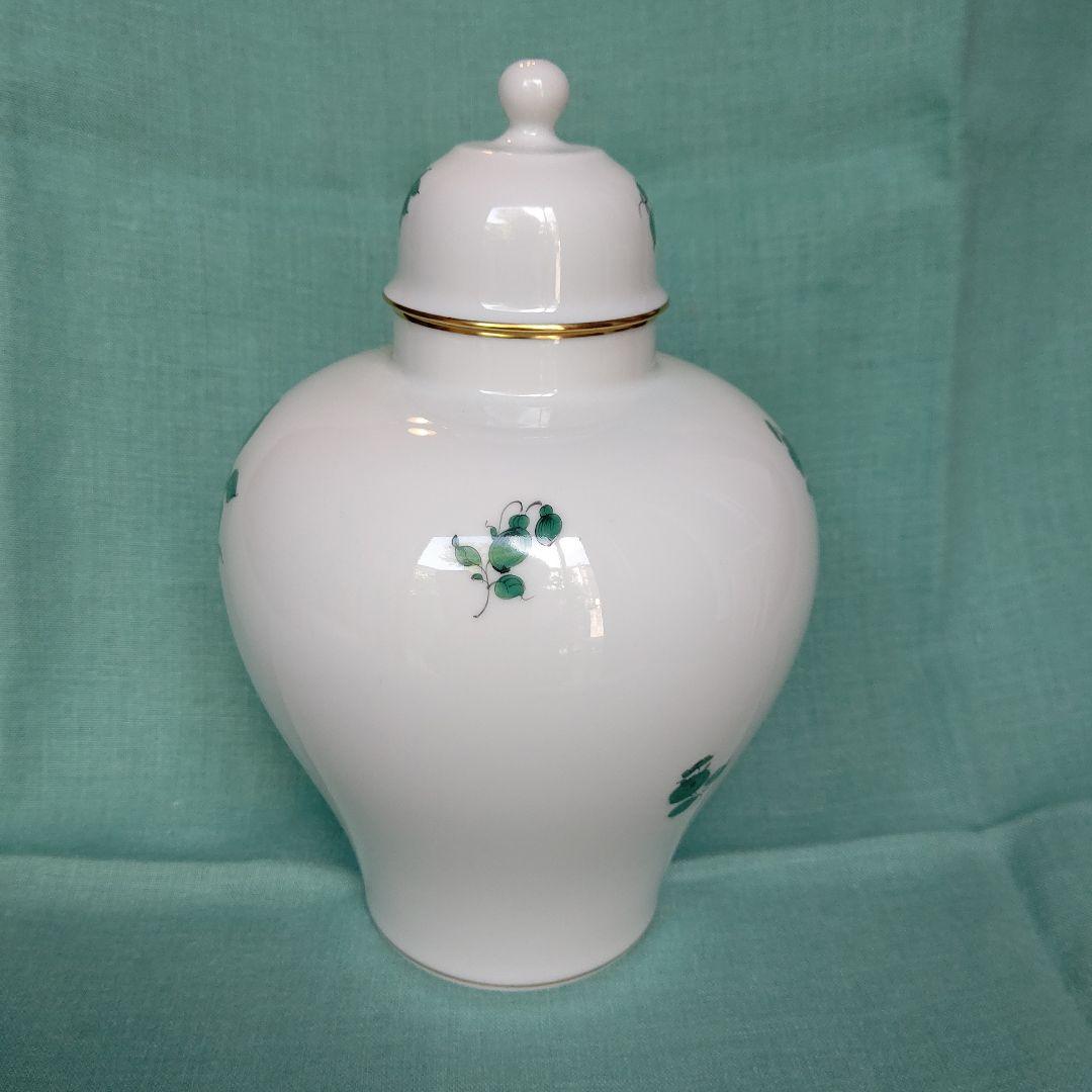 アウガルテン マリア テレジア 蓋付壺 花瓶 品質証明書付き