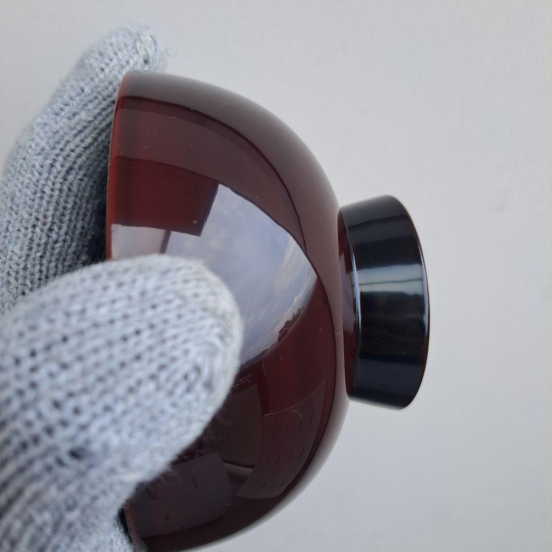 【越前漆器　御吸物椀×5客】天然木製　松笠蒔絵　長期保管品