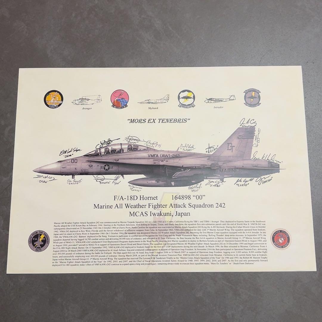 【週末限定価格】F/A-18D Hornet ポスター サイン付き