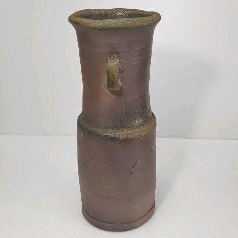 茶道具　花入れ　(備前焼) 藤原 一門