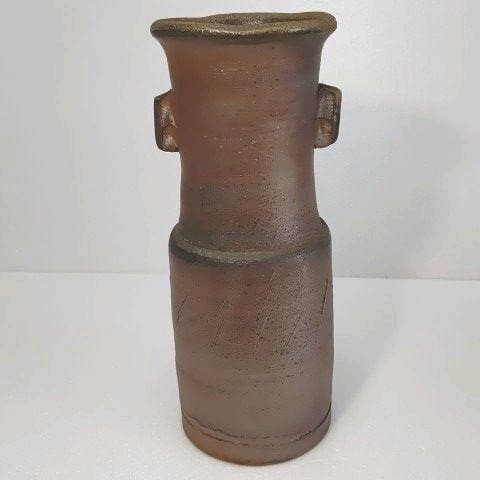 茶道具　花入れ　(備前焼) 藤原 一門