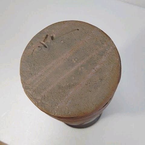 茶道具　花入れ　(備前焼) 藤原 一門