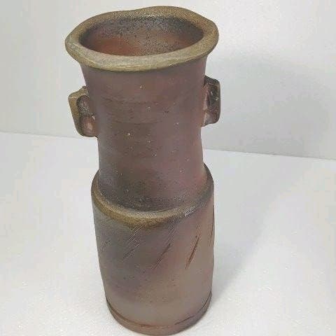 茶道具　花入れ　(備前焼) 藤原 一門