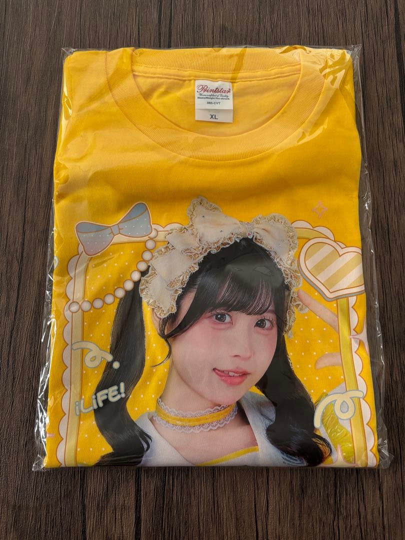 イエロー XL Tシャツ アイドル プリント
