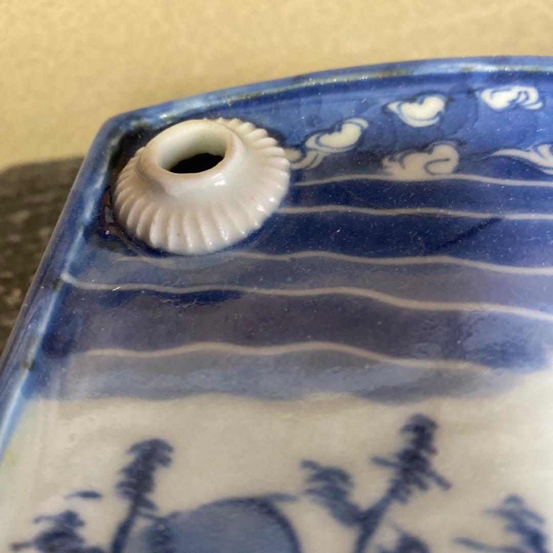 古伊万里扇形酒器