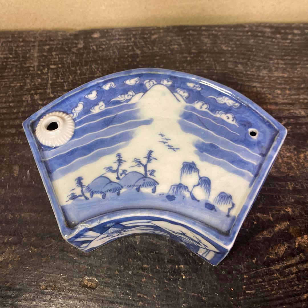 古伊万里扇形酒器