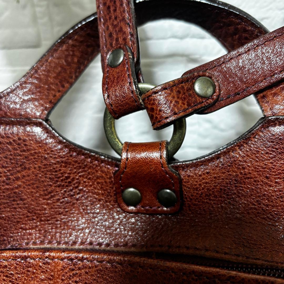 TREPITO トレピト　いたがき　リュック　オールレザー　シボ革　茶ブラウン