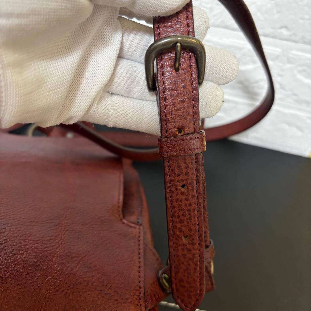 TREPITO トレピト　いたがき　リュック　オールレザー　シボ革　茶ブラウン