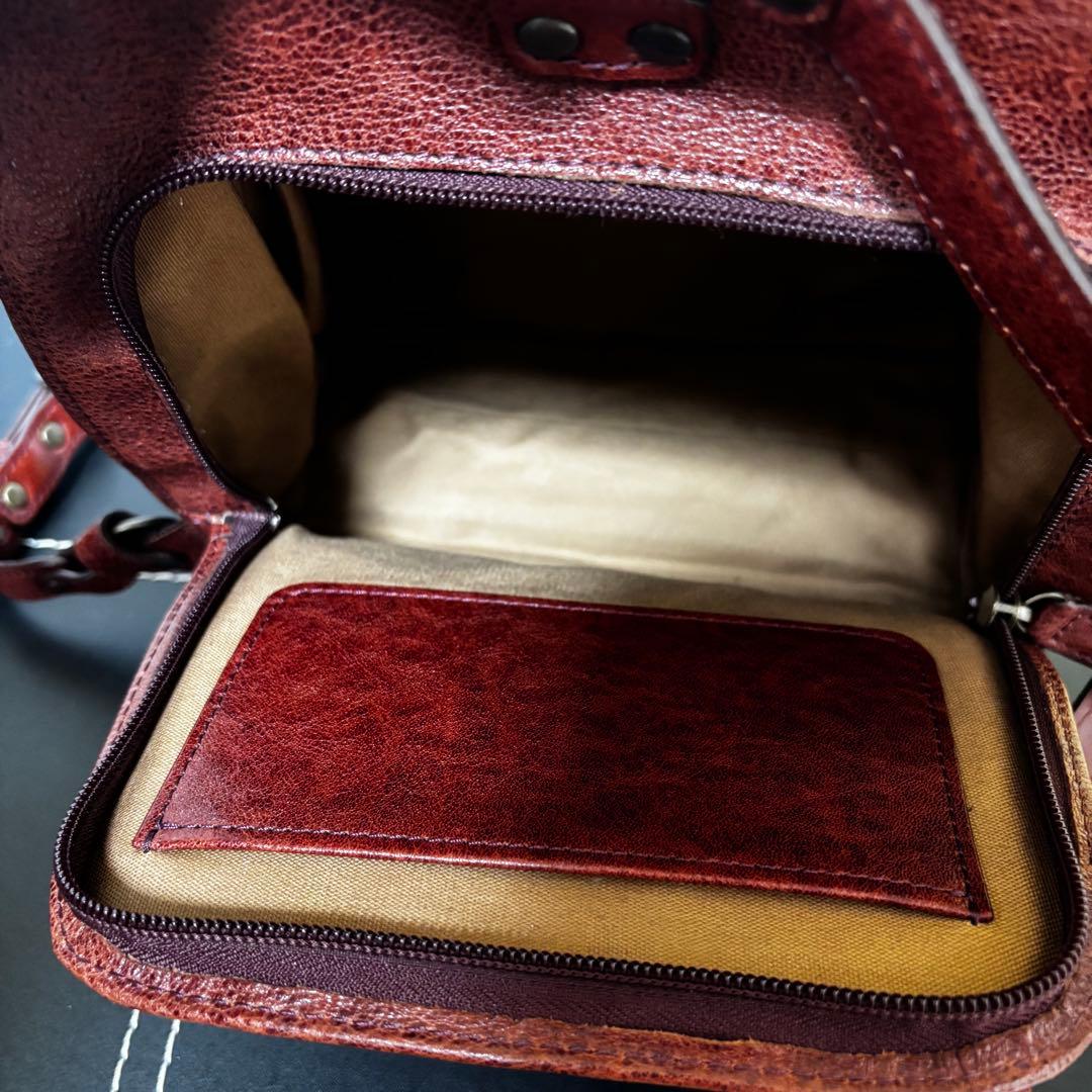 TREPITO トレピト　いたがき　リュック　オールレザー　シボ革　茶ブラウン