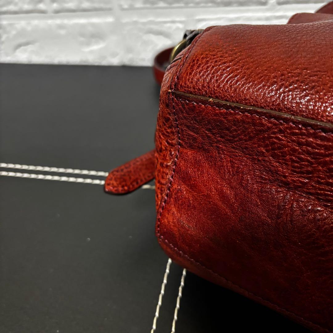 TREPITO トレピト　いたがき　リュック　オールレザー　シボ革　茶ブラウン