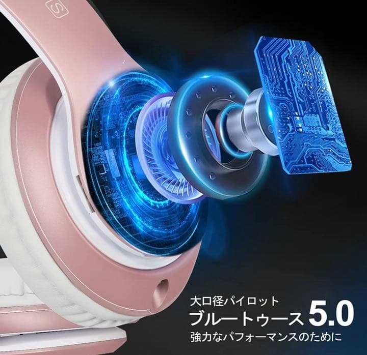 8SワイヤレスヘッドホンBluetooth5.0ヘッドセットノイズキャンセリング