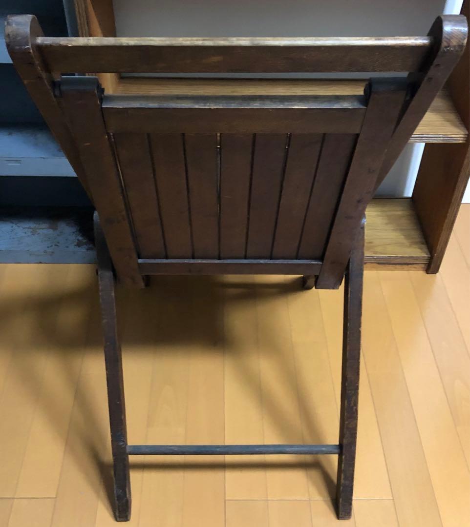 カナダ/ヴィンテージ 木製フォールディングチェア