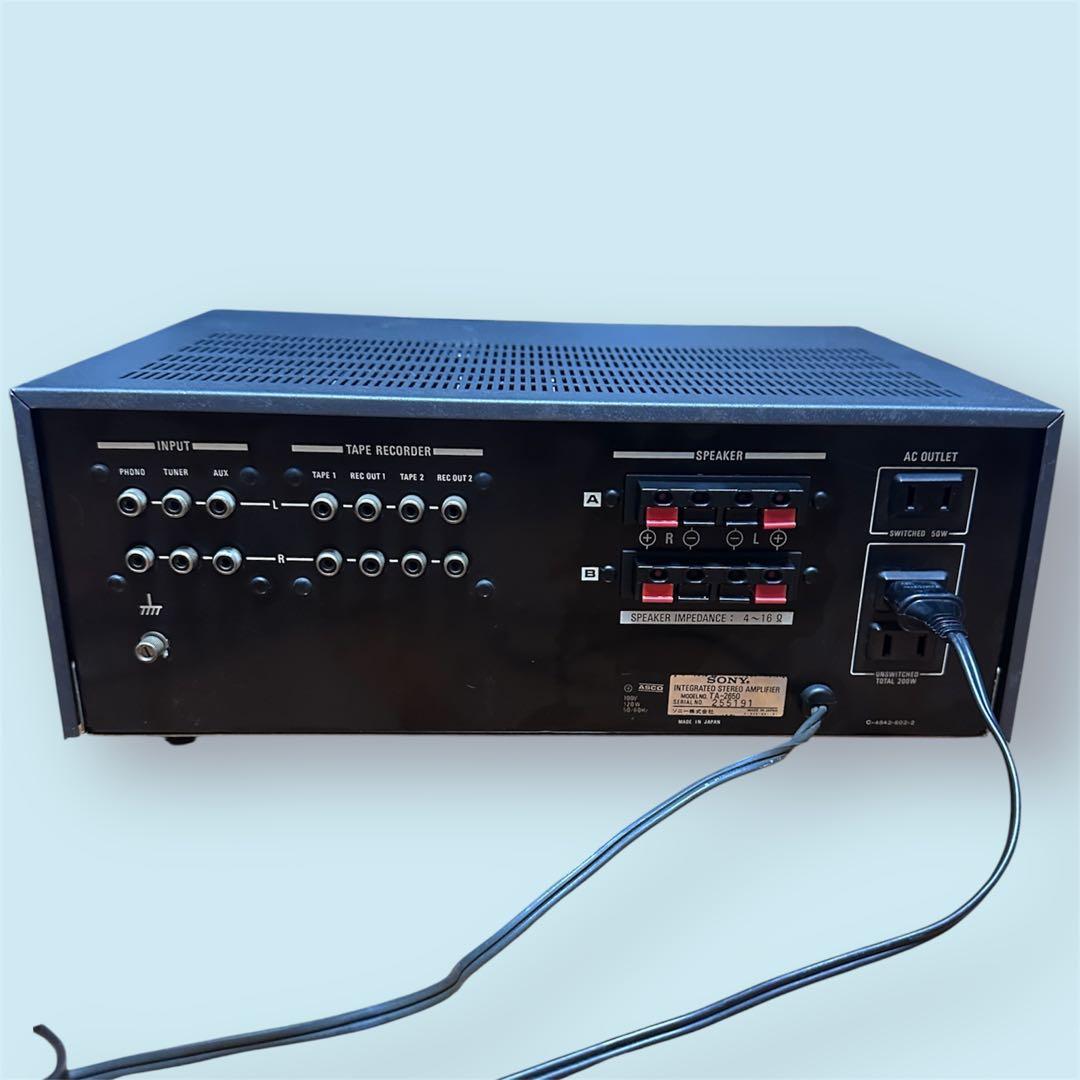 SONY TA-2650 AMPLIFIER プリメイアンプ 動作確認済み