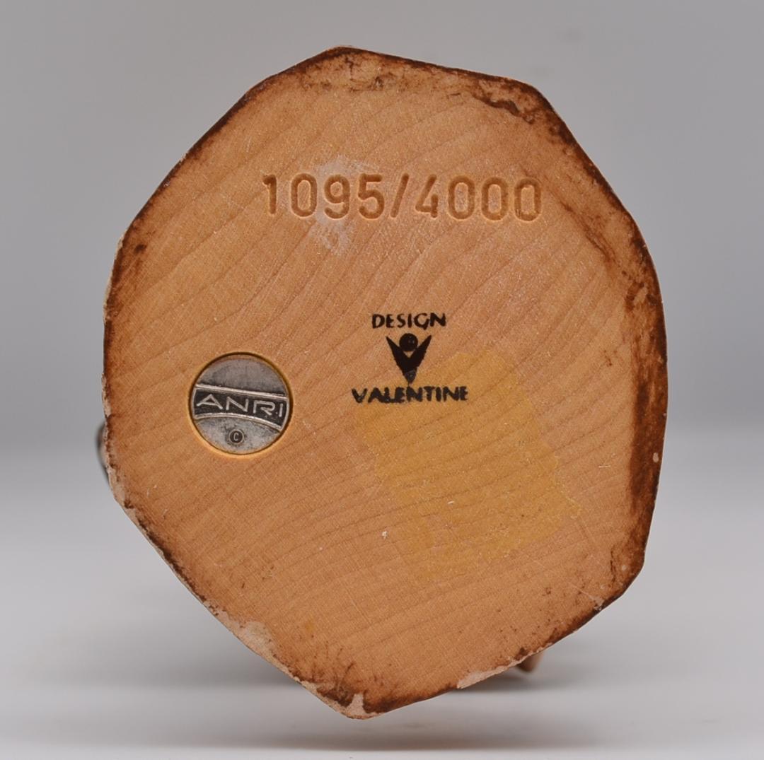 午後のお茶　アンリ　ANRI　サラケイ　木彫り人形　イタリア　17ｃｍ　限定品