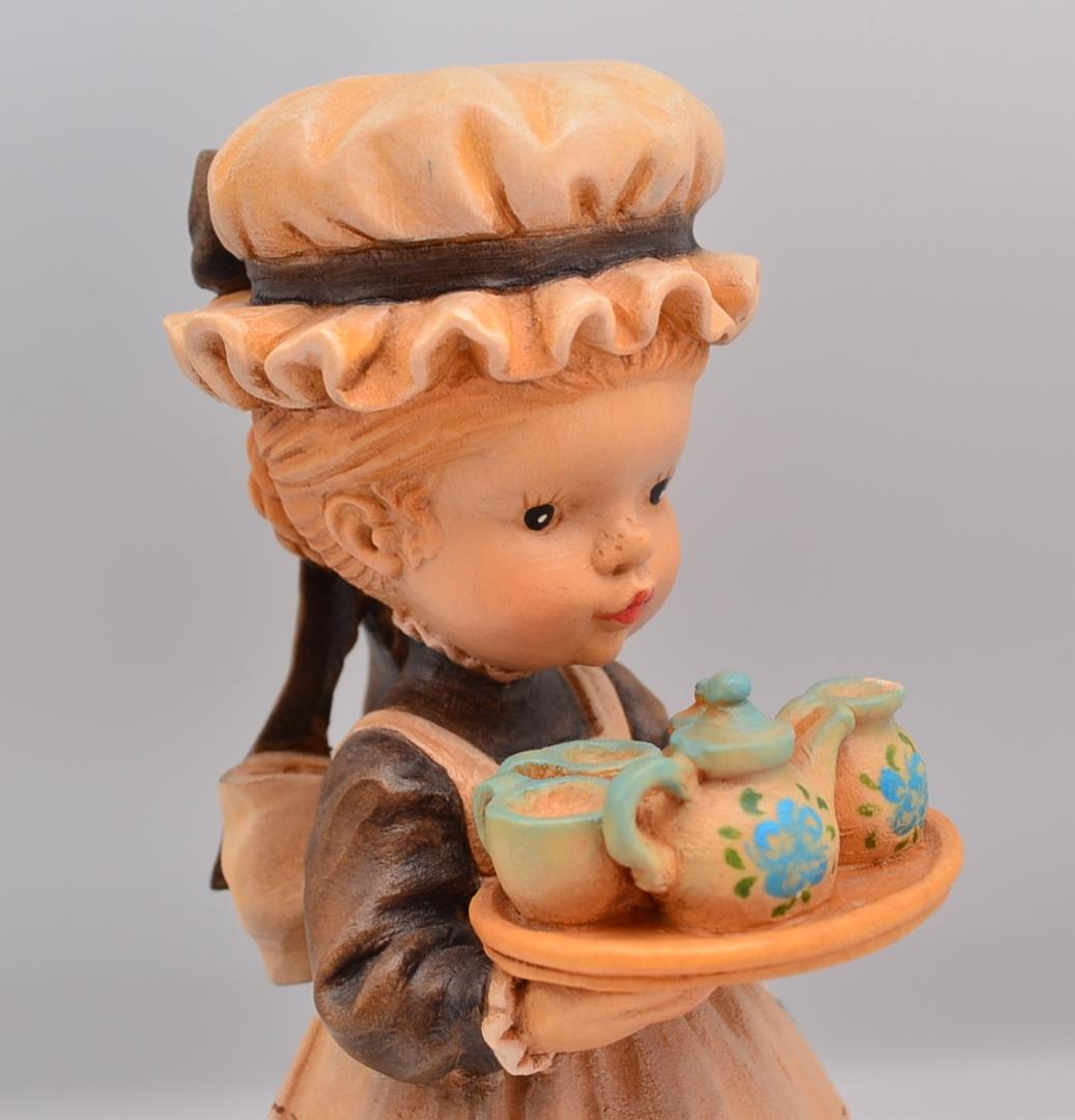 午後のお茶　アンリ　ANRI　サラケイ　木彫り人形　イタリア　17ｃｍ　限定品