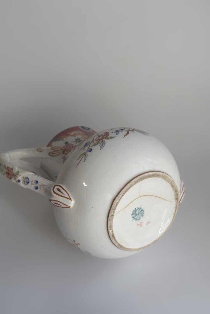 訳有サルグミンヌ　ミントン216　ピンクのティーポット　フランスアンティーク