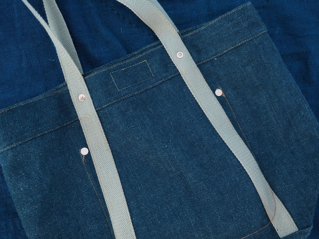 TOKKYU DENIM デニムトートバッグ、RRLトートバッグ、ハンドメイド