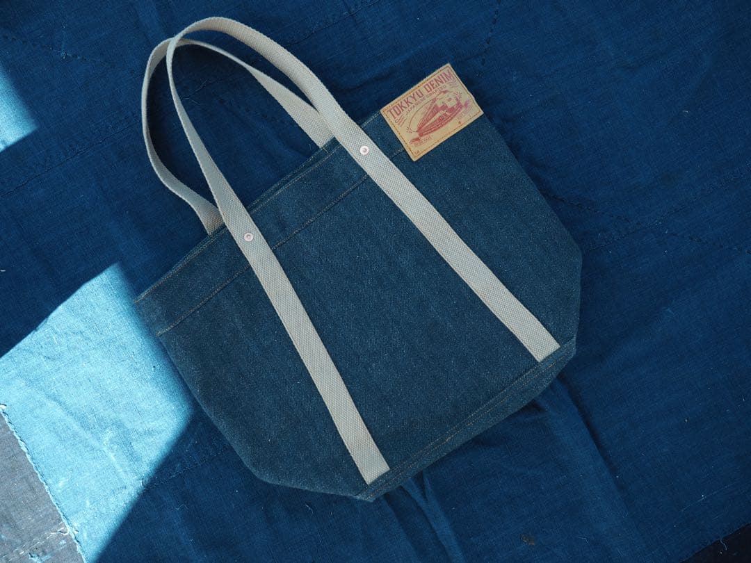 TOKKYU DENIM デニムトートバッグ、RRLトートバッグ、ハンドメイド