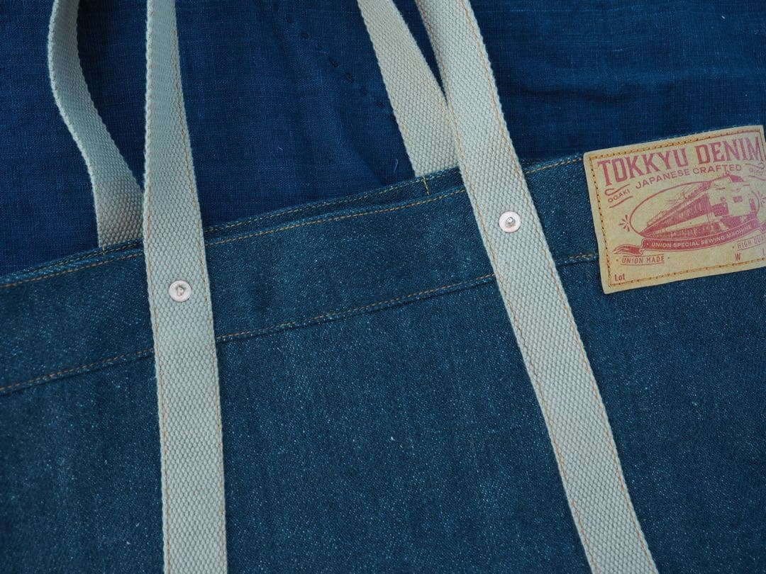 TOKKYU DENIM デニムトートバッグ、RRLトートバッグ、ハンドメイド