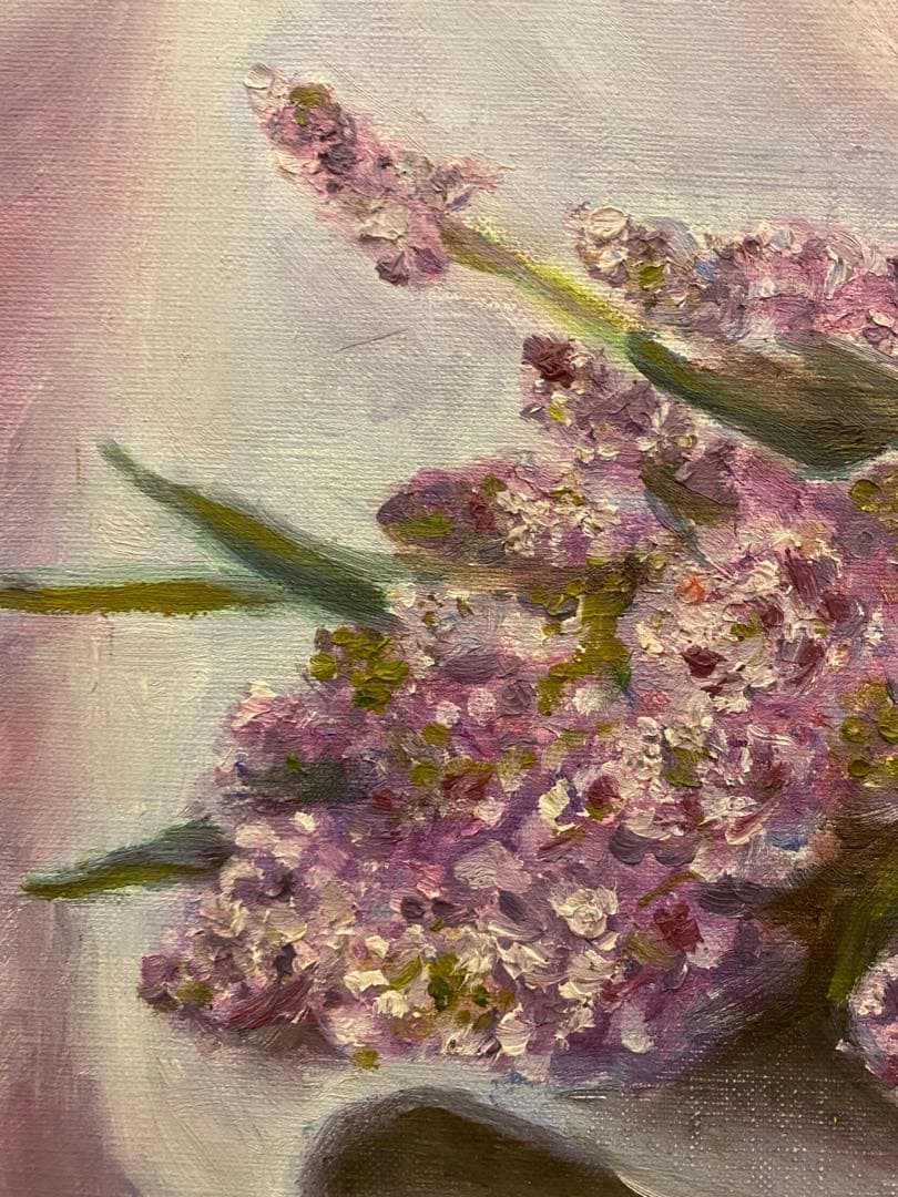 油彩画【lavender】一点もの　F4