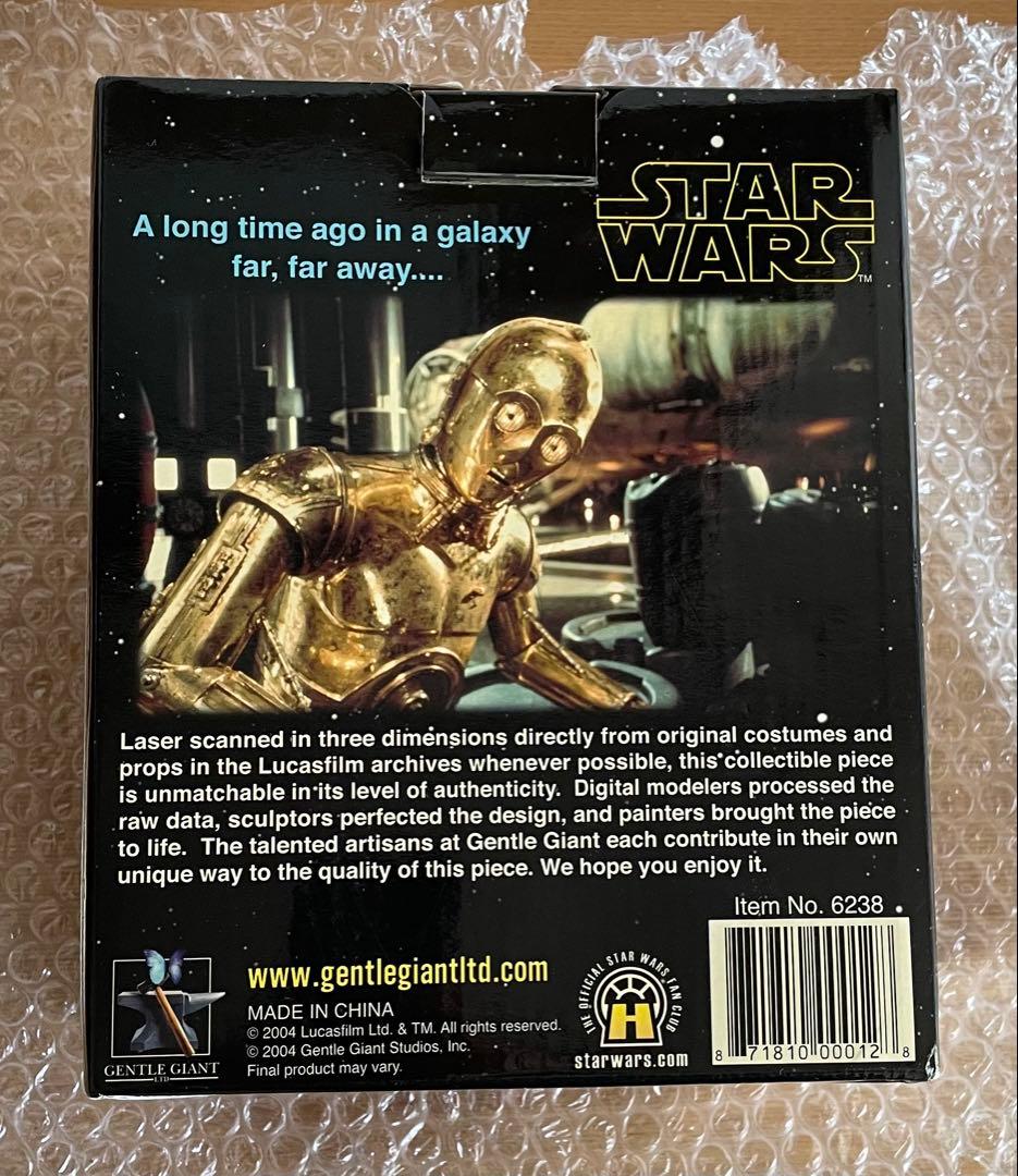 【限定・未開封】スターウォーズ C-3PO ゴールドプレート バスト