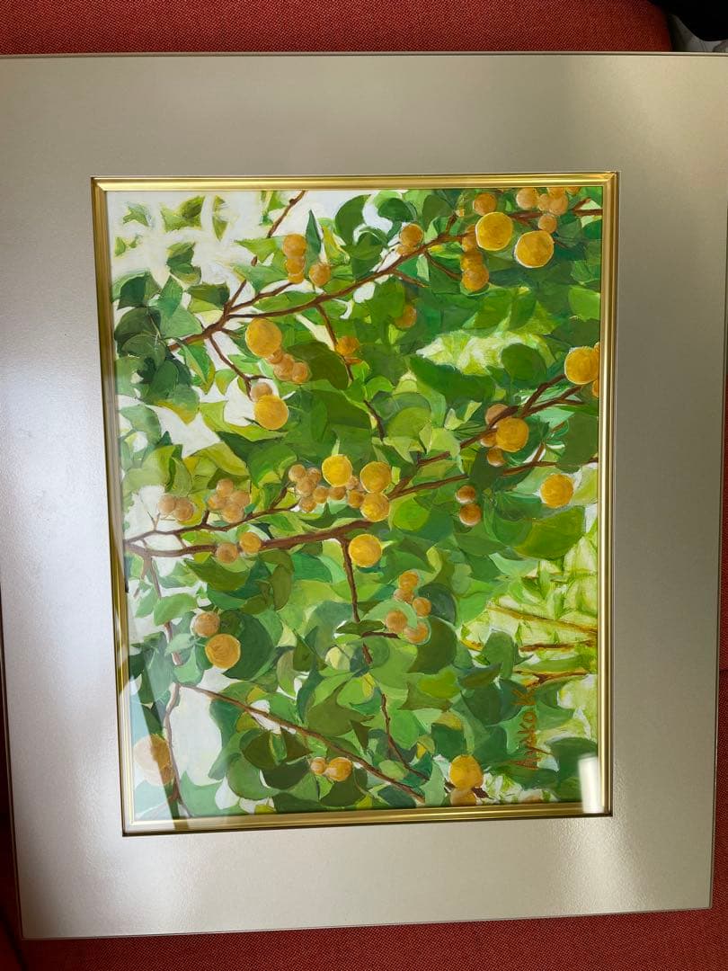 「石神井公園 秋」 作家名：金浜 あや子 F6 /油彩