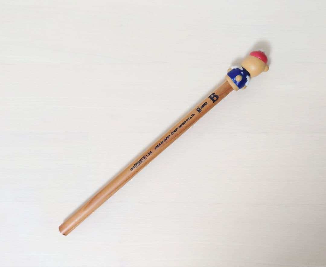 昭和レトロ　サンリオ　リトルワンダーストーリー　マスコット付き鉛筆　1987年