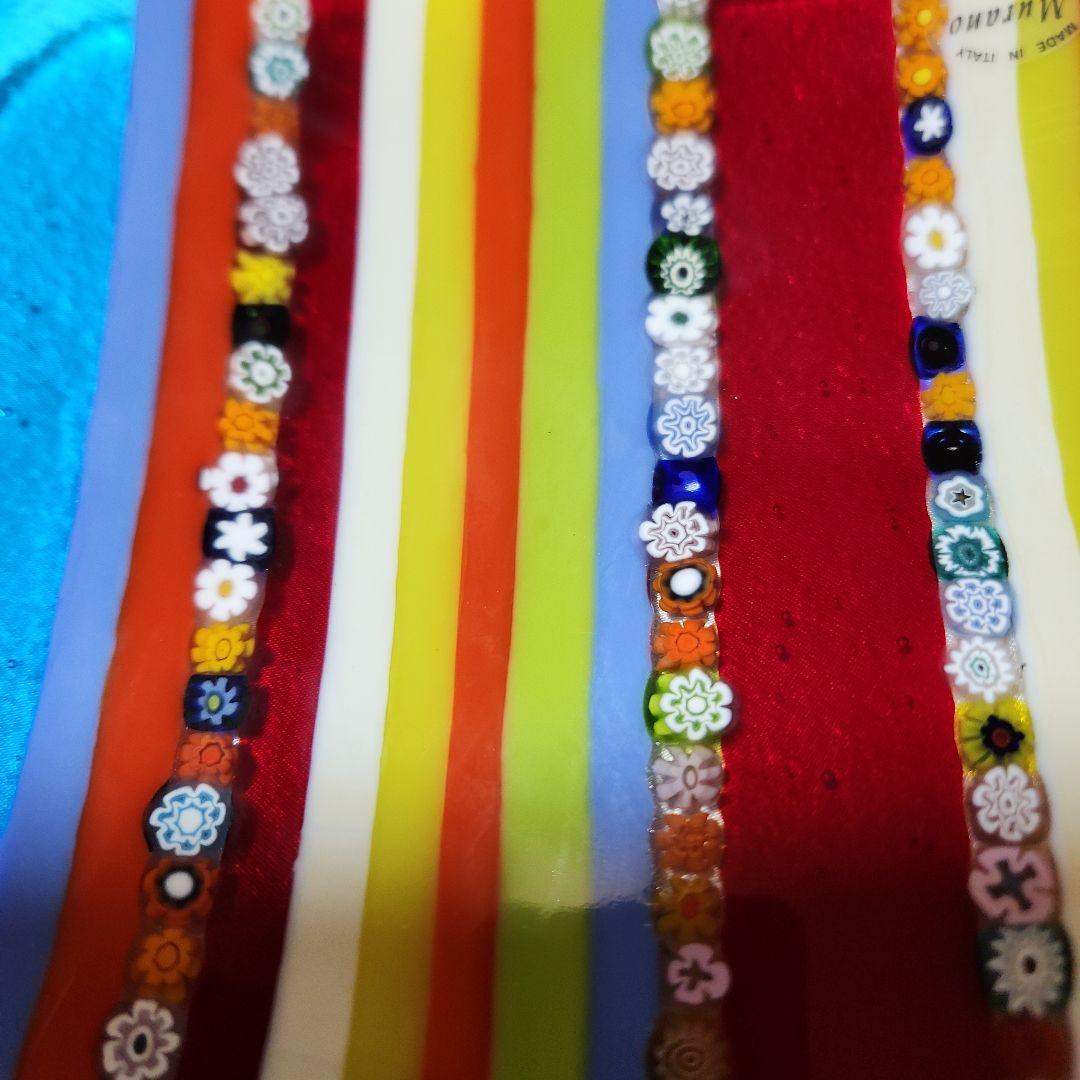 【専用】 　　藤田喬平 ベネチアンガラス ミルフィオリ プレートガラス美術館