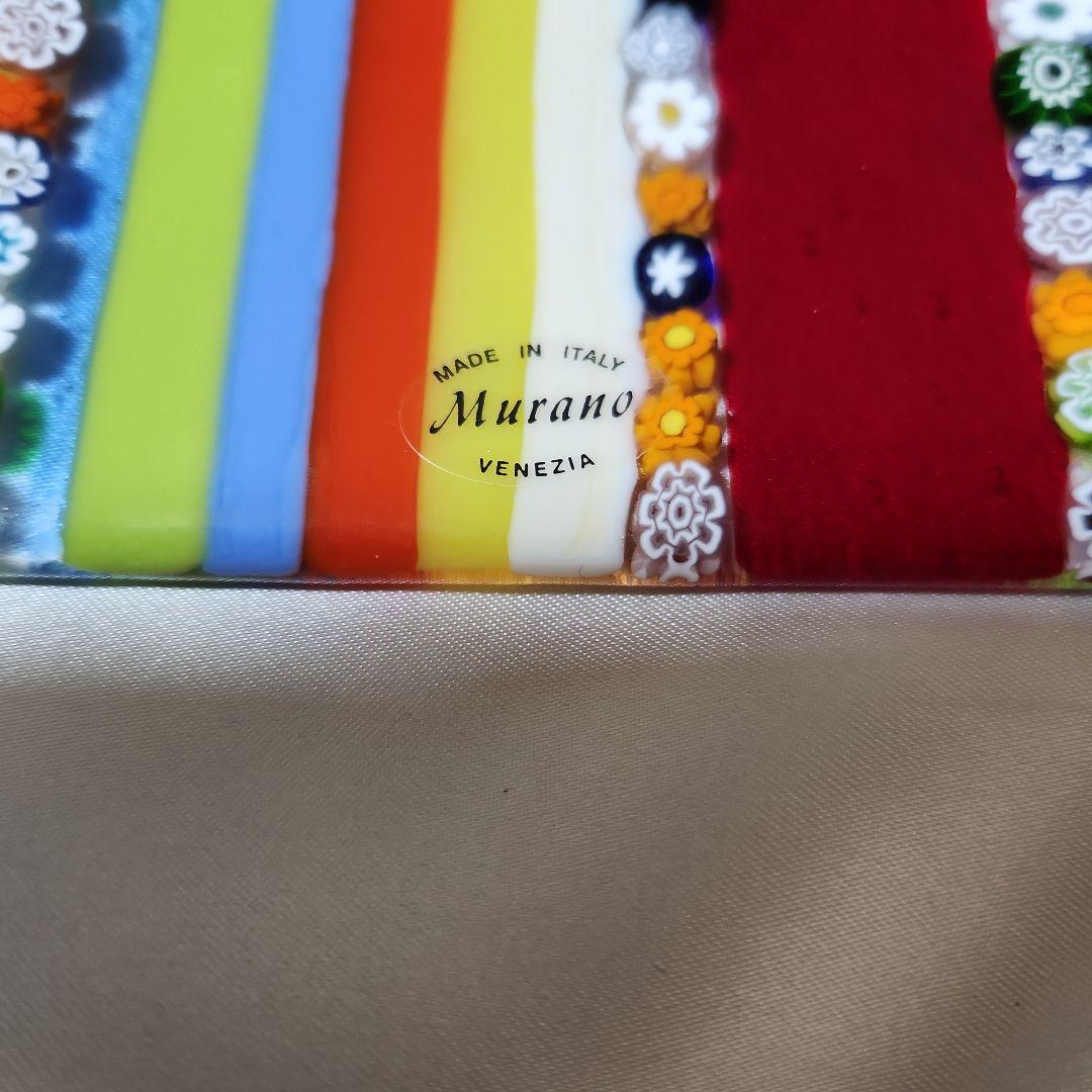 【専用】 　　藤田喬平 ベネチアンガラス ミルフィオリ プレートガラス美術館