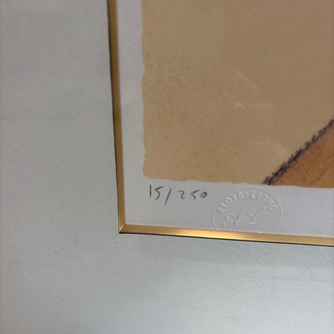 クレール・アステックス『赤い髪』リトグラフ　ed.15/250. 鉛筆サイン