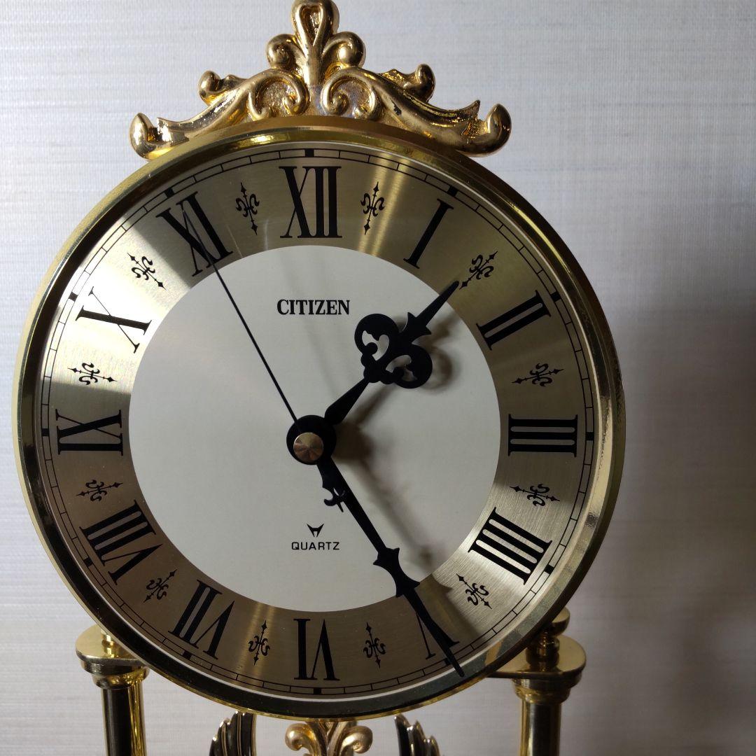 レトロ シチズン ドーム型 置時計 時報付き E-339