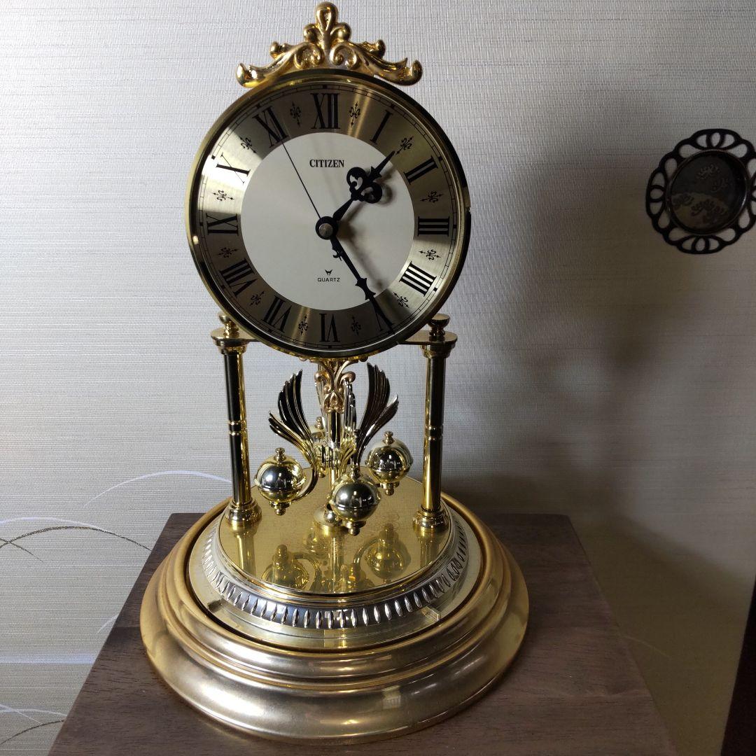 レトロ シチズン ドーム型 置時計 時報付き E-339