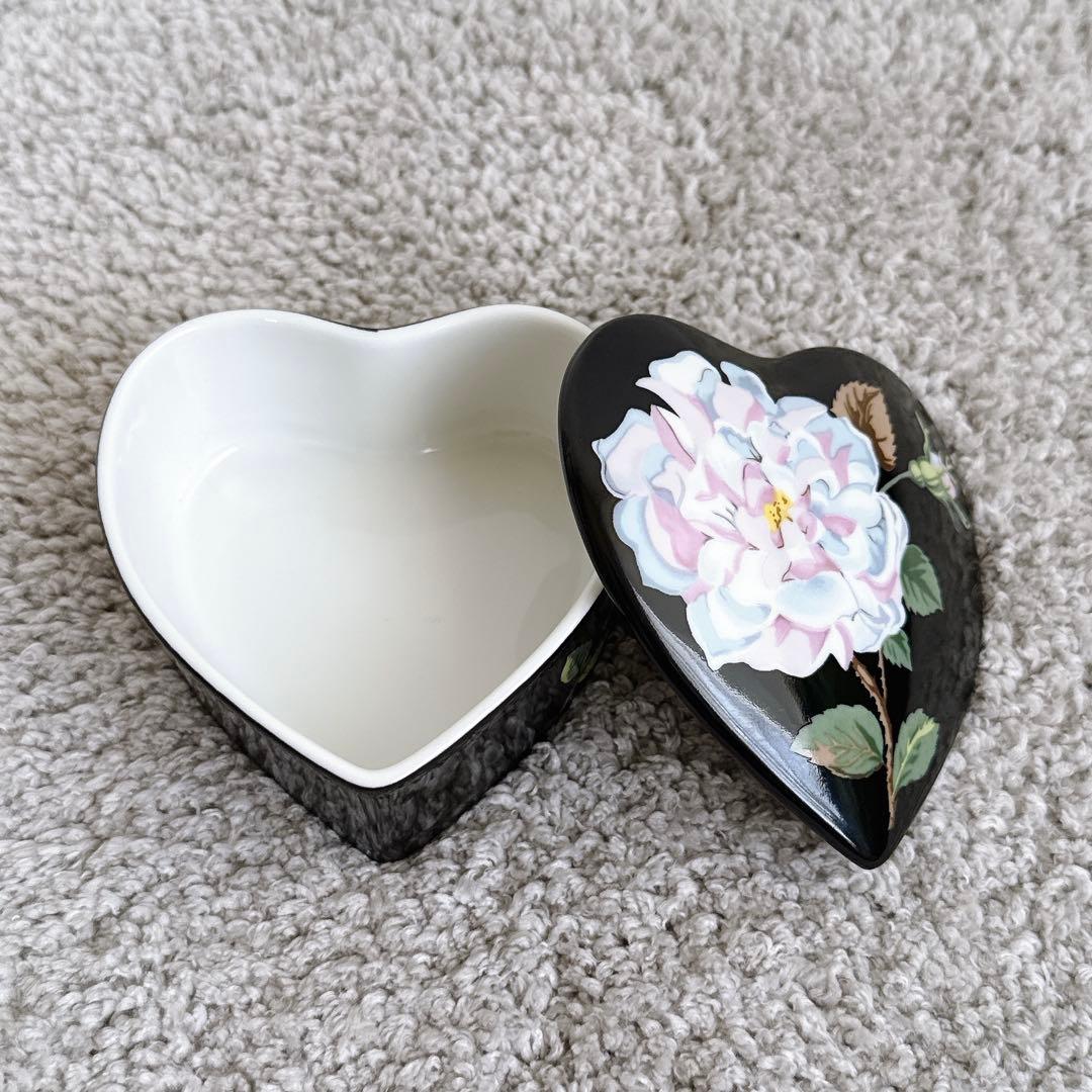 ティファニー　ハート型小物入れ　ローズ
