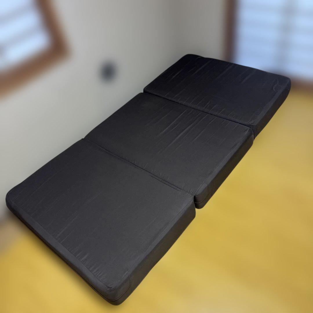 カインズ　折りたたみマットレス　シーツなどセット　厚さ15cm ブラウン