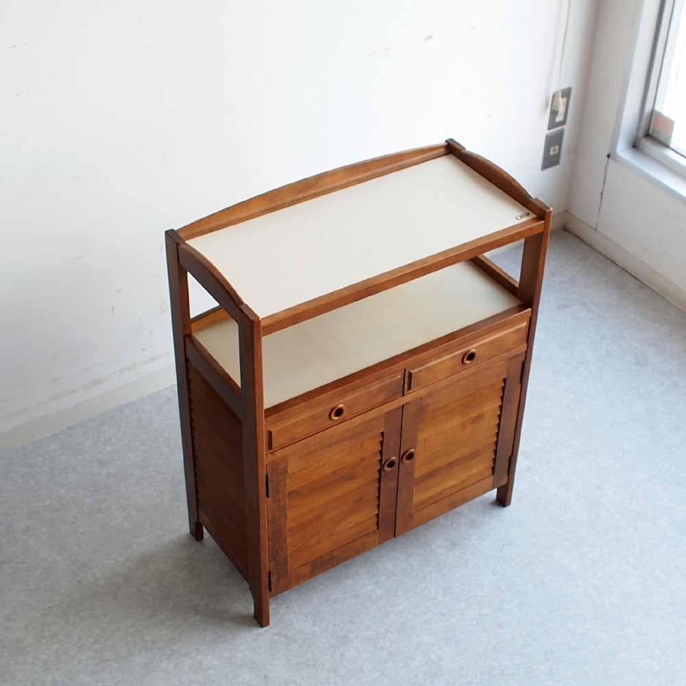 オールドカリモク ルーバー扉 キャビネット ZR24481