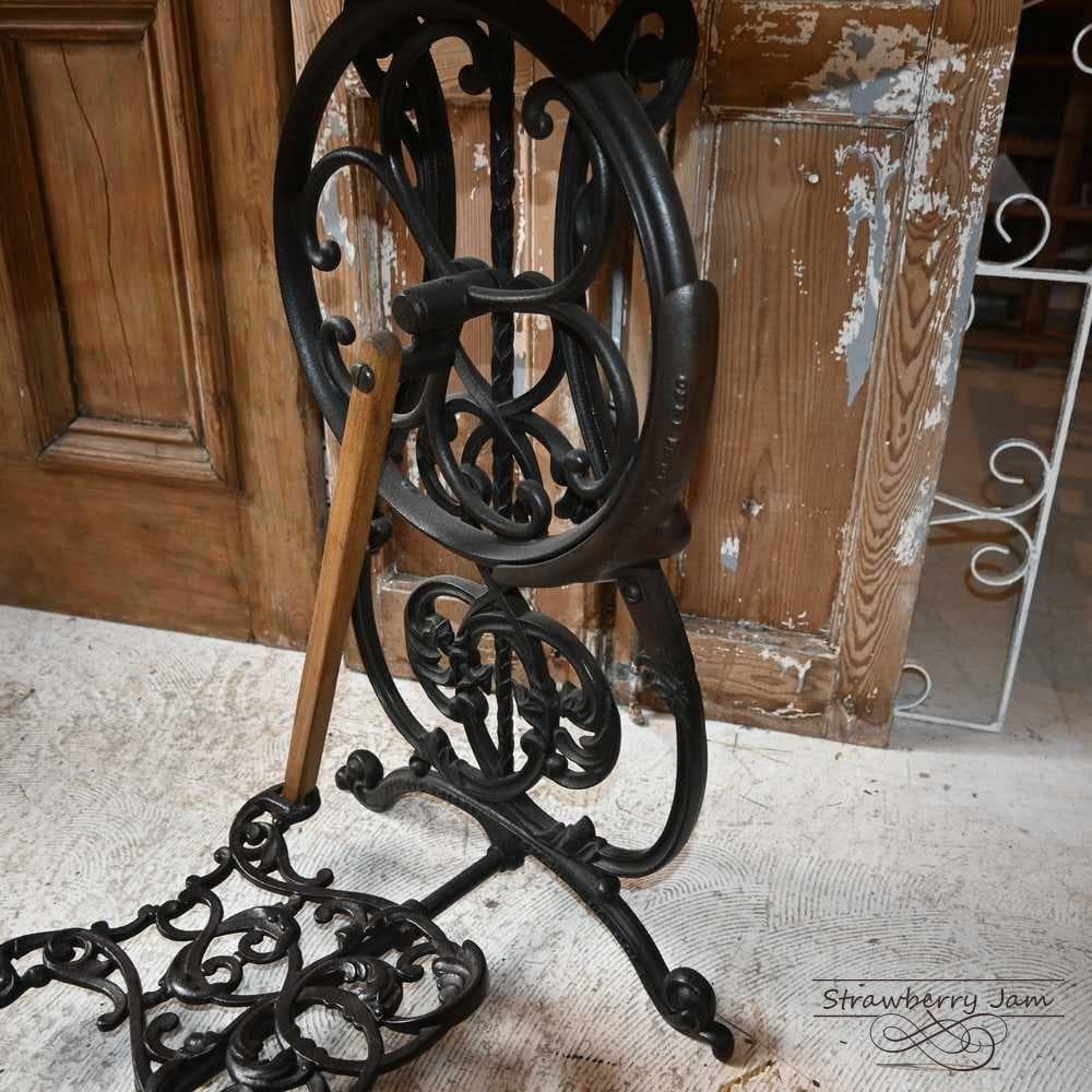 IFU-421 英国アンティーク ミシン台 デスク 勉強机 パソコン台