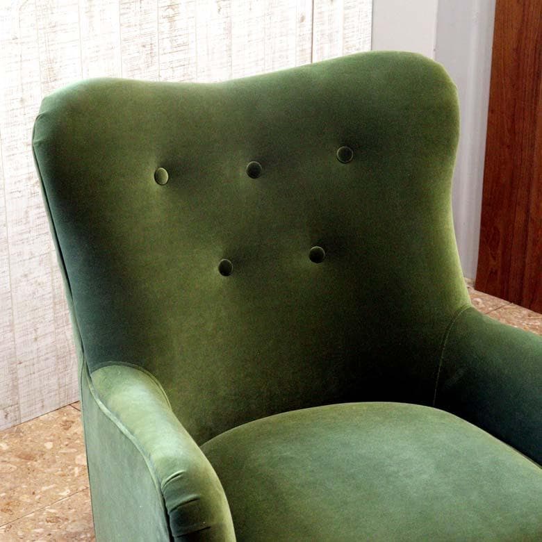 ジェニファーテイラー 1Pソファー グリーン LaRosa ソファ 一人がけ