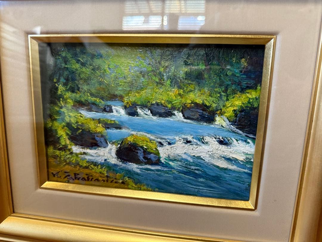 40.「奥入瀬緑」髙橋一善 油絵